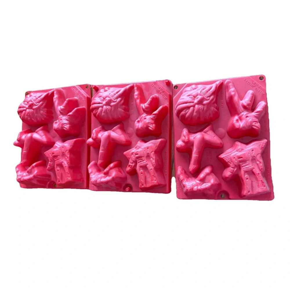 VTG MMPR Mighty Morphin Power Ranger The Movie Jell-O Jigglers Mold Y2K Set Of 3